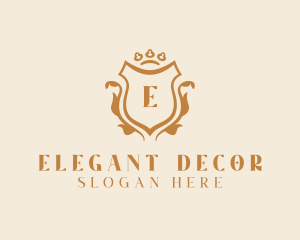 Elegant Luxury Shield Ornate logo design
