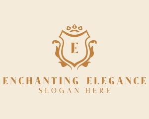 Elegant Luxury Shield Ornate logo design