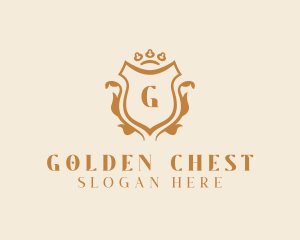 Elegant Luxury Shield Ornate logo design