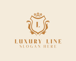 Elegant Luxury Shield Ornate logo design