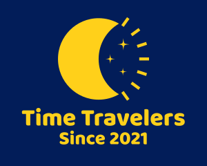 Starry Moon Time logo design