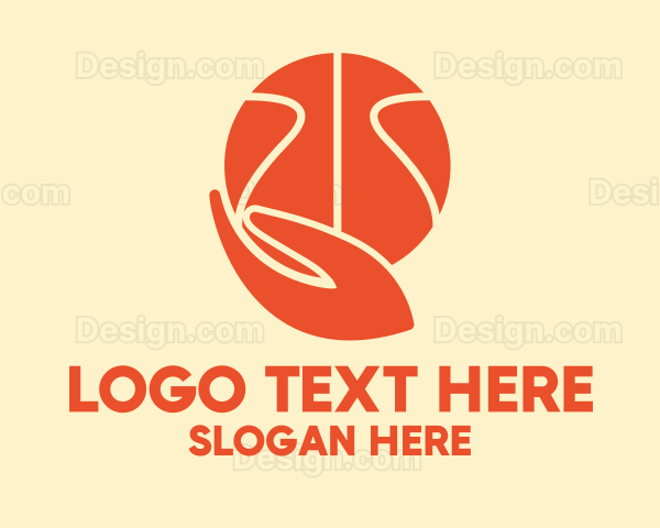 Basketball Player Hand Logo