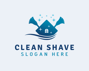 Broom Clean Housekeeping logo design