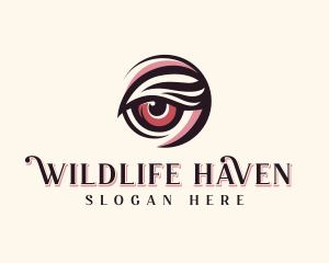 Zoo Wildlife Eye logo design