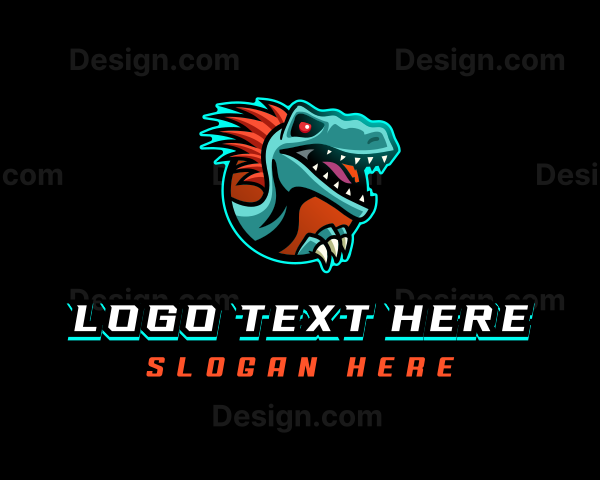 Dinosaur Raptor Monster Logo