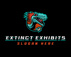 Dinosaur Raptor Monster logo