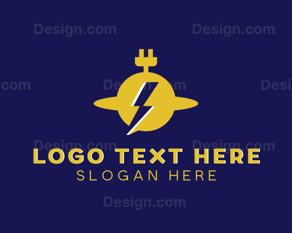 Electric Flash Energy Plug Logo