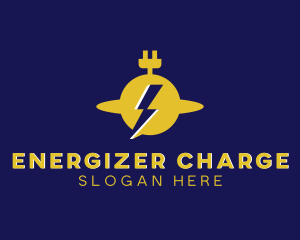 Electric Flash Energy Plug   logo design