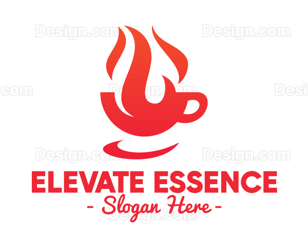 Red Flaming Cup Logo