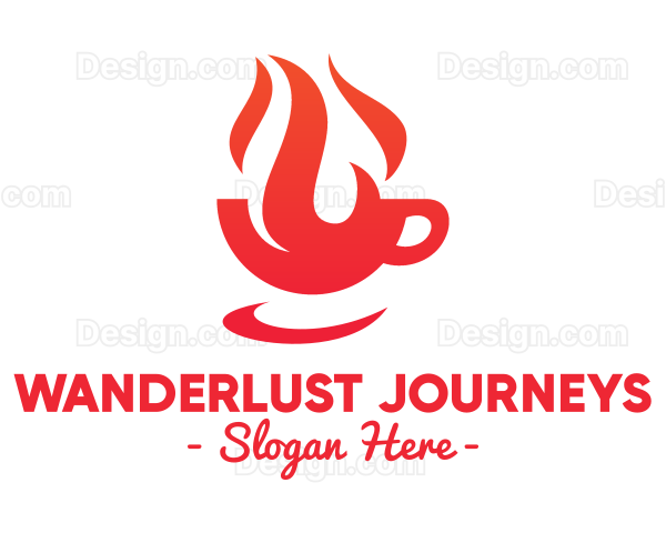 Red Flaming Cup Logo