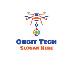 Colorful Drone Delivery logo