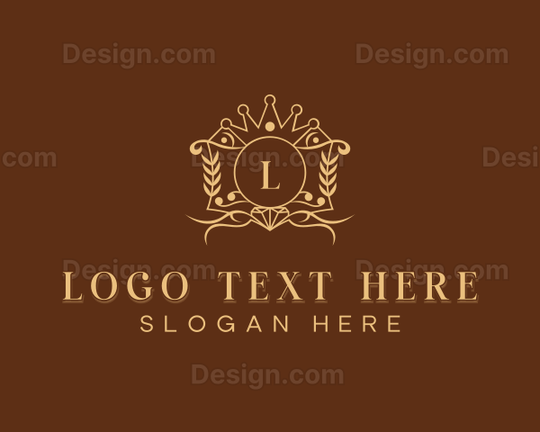 Royalty Crown Wedding Logo