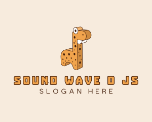 Isometric Toy Dinosaur  logo design