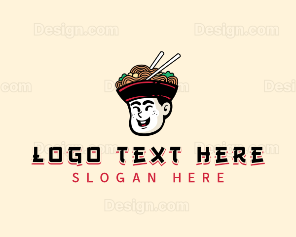 Chinese Noodles Bowl Logo