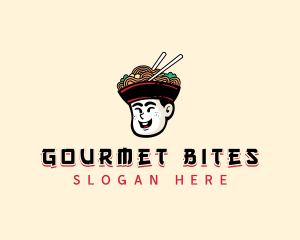 Chinese Noodles Bowl logo design