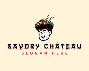 Chinese Noodles Bowl logo design