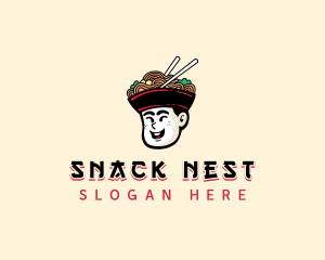 Chinese Noodles Bowl logo design