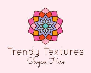 Floral Mosaic Centerpiece  logo design