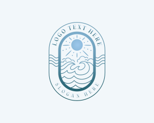 Summer Swimming Beach  logo