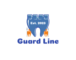 Teeth Castle Guards logo design