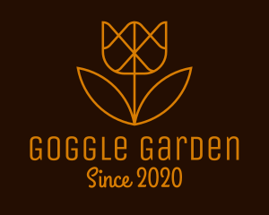 Geometric Flower Garden logo design