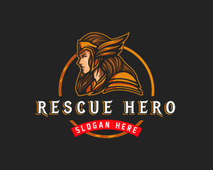 Hero Lady Warrior Cosplay logo design