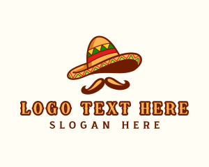 Mexico Hat Mustache logo