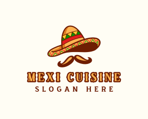 Mexico Hat Mustache logo