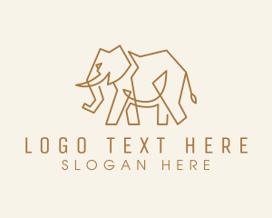 Gold Deluxe Elephant  logo