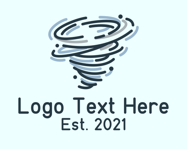 Tornado logo example 1
