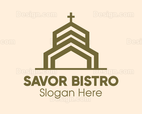 Bronze Religious Church Logo