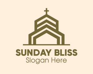 Bronze Religious Church logo design