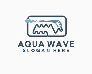 Water Wave Pressure Washer logo design