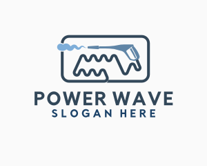 Water Wave Pressure Washer logo design