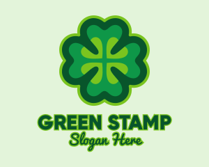 Green Irish Shamrock  logo design