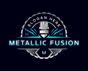 Engraving Laser Metal logo design