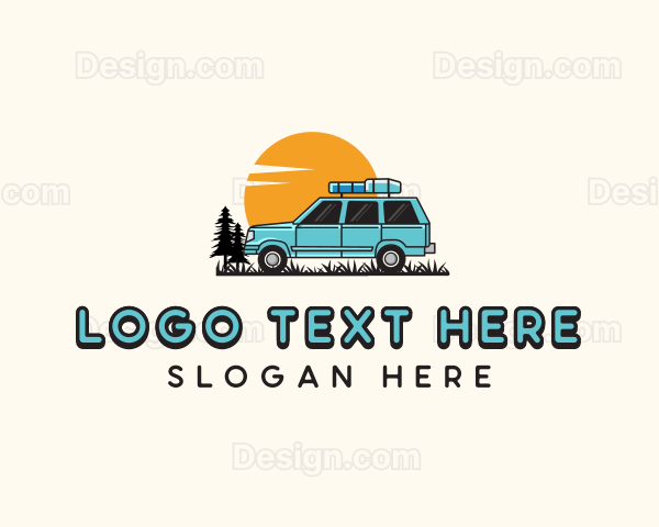 Car Travel Road Trip Logo