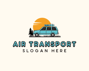 Car Travel Road Trip logo design