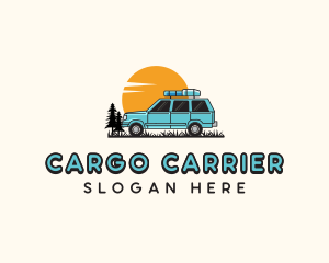 Car Travel Road Trip logo design