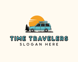 Car Travel Road Trip logo design