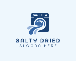 Laundry Cleaning Laundromat logo design