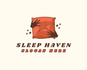 Fluffy Pillow Bedding logo design