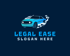 Fast Drag Race Car logo