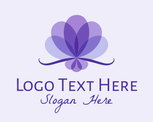 Purple Circle - Purple Flower Petals logo design