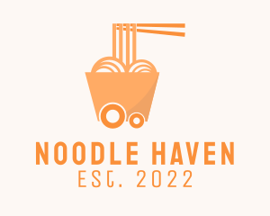 Noodle Food Cart  logo design