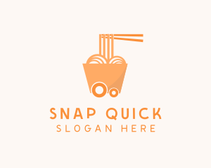 Noodle Food Cart  logo design