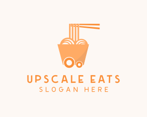 Noodle Food Cart  logo design