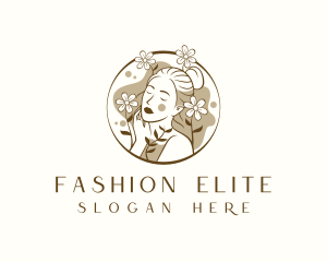 Floral Beauty Woman logo