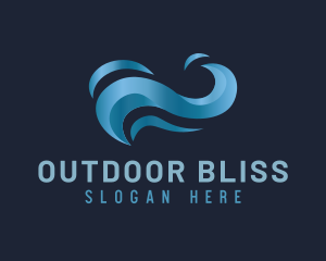 Blue Ocean Wave logo design