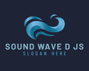 Blue Ocean Wave logo design